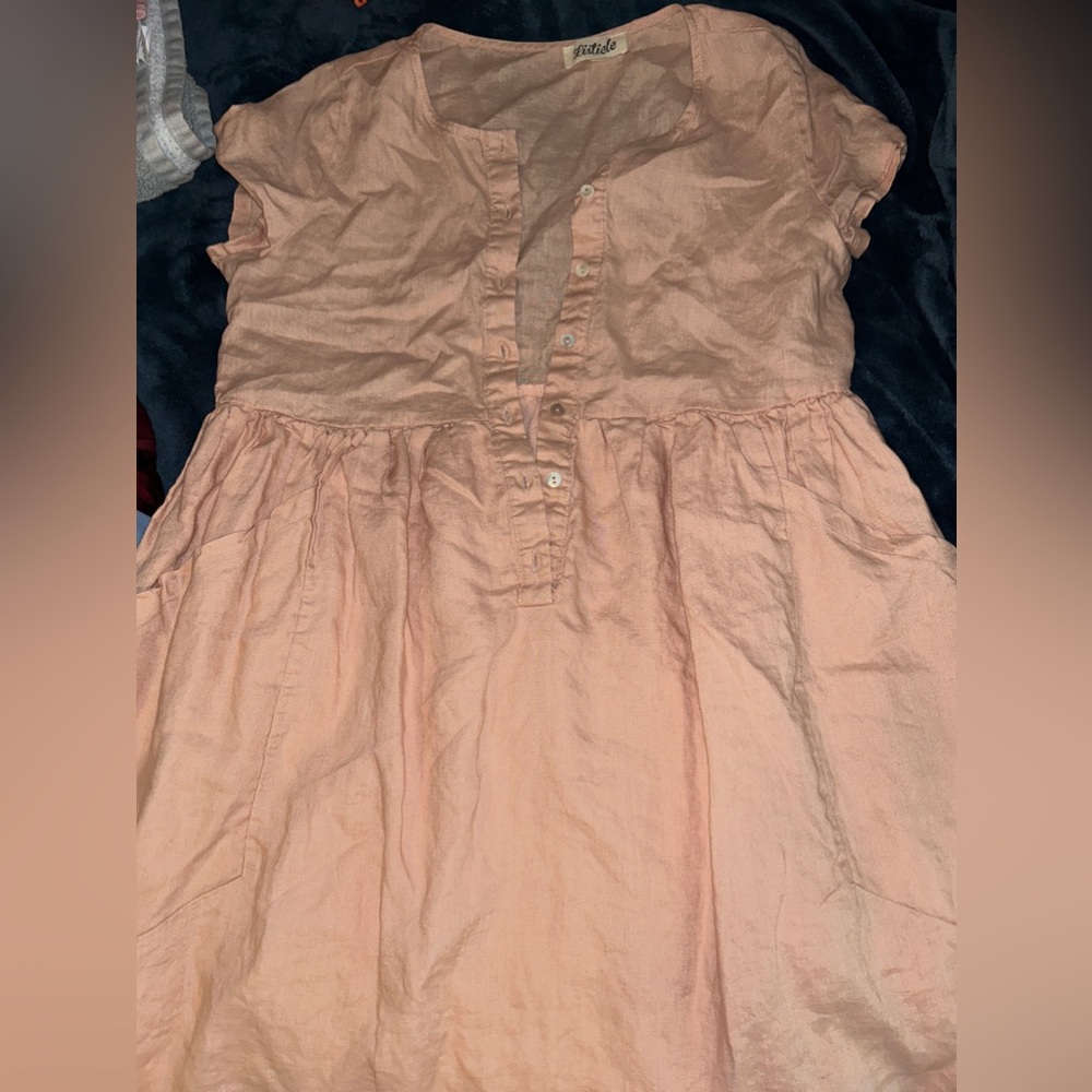 Blush color dress